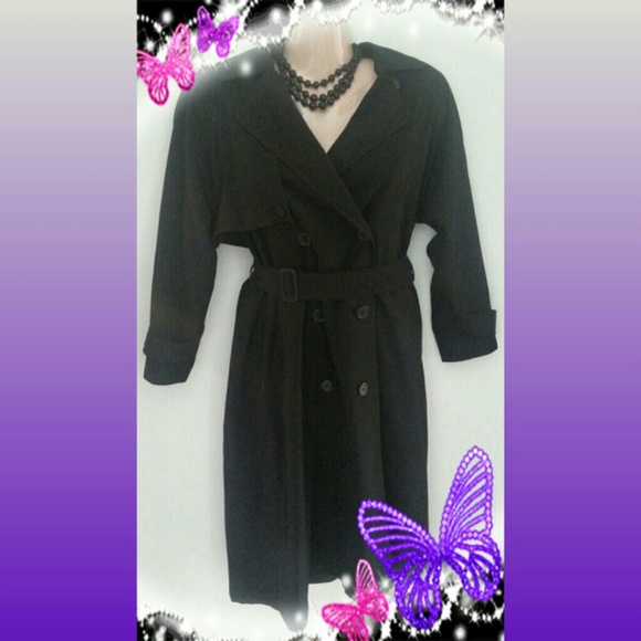 ⚠Sold⚠$599 ANNE KLEIN  Size 2 Long Black Jacket