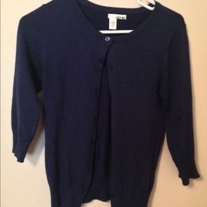 Navy 3/4 cardigan