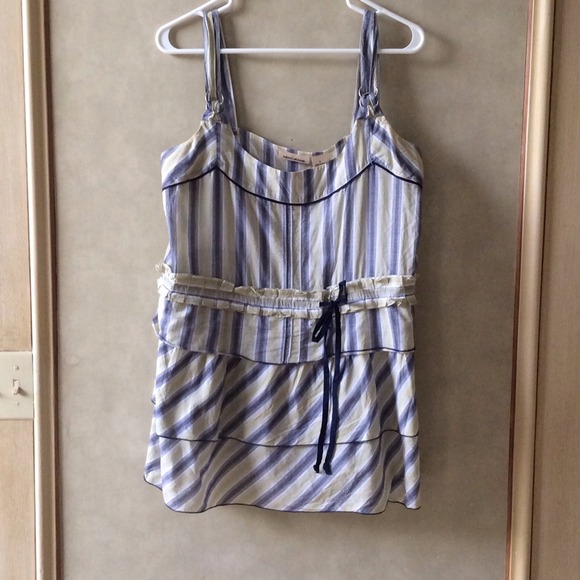 Reduced DKNY cotton ruffle tunic