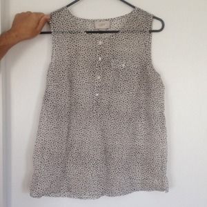 Loft leopard print tank blouse
