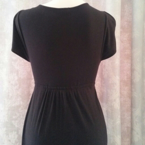 *SOLD* J.CREW BASIC LONG BLACK DRESS - Picture 4 of 4