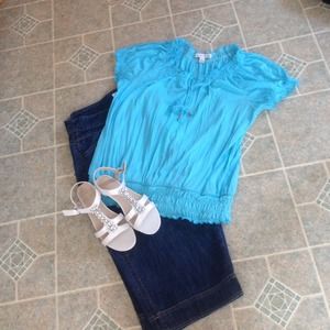 SOLD TURQUOISE SUMMER TOP