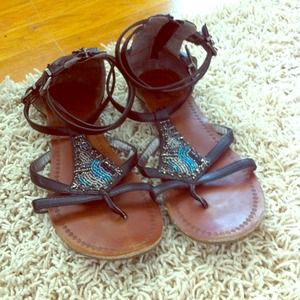 Beaded sandals