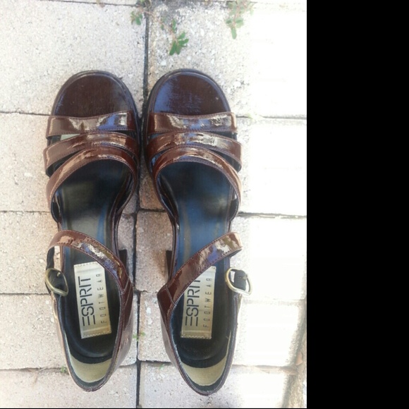 Burgundy ESPIRIT Thick Heeled - Picture 1 of 4