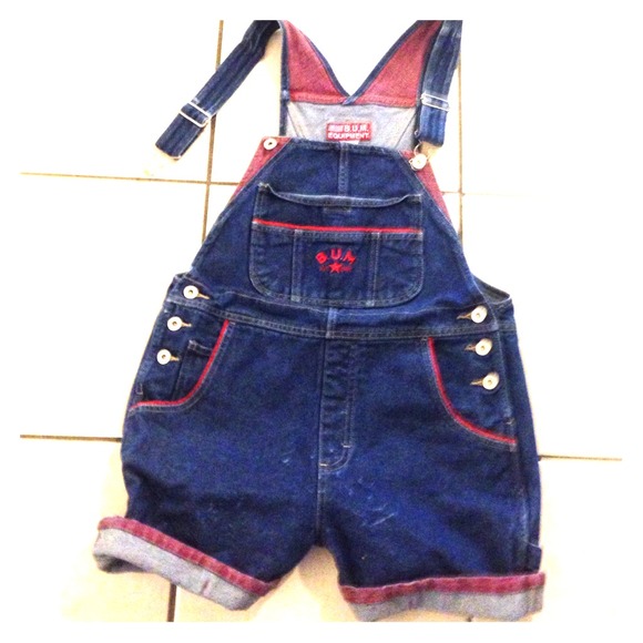 BUM Equipment overalls...dark denim wash