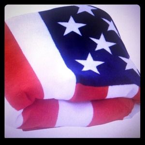 Lovehorses15 USA FLAG BEACH TOWEL 30"x60"