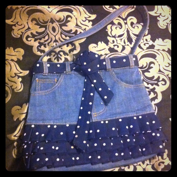 Jean skirt purse