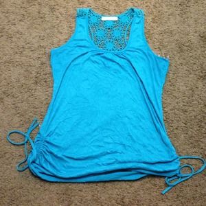 Turquoise Razor Back Tank