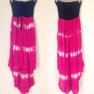 Strapless Hi-Low Dress