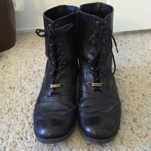 Leather Combat Boots