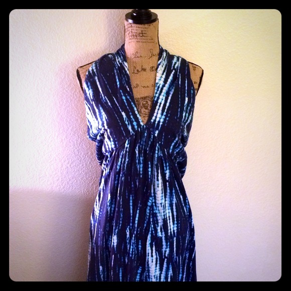 Tie dye maxi dress