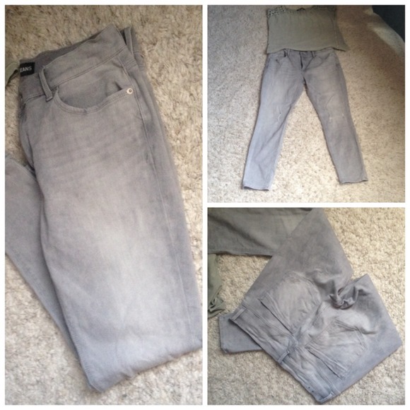 SOLD⏰Express Mia ankle leggings in washed out grey - Picture 2 of 4