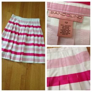 Bandolino Fuchsia Striped Skirt