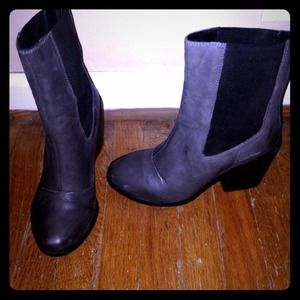 Charcoal and black ankle boot. ASOS