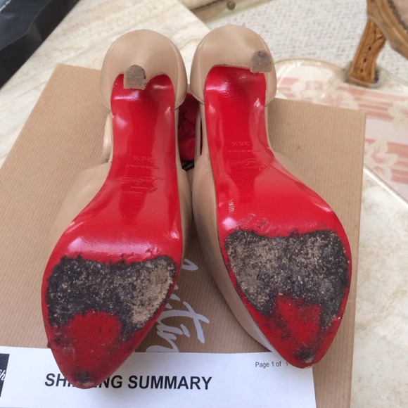 🔴SOLD❗️💯% Authentic Christian Louboutin Beige🔥 - Picture 3 of 4
