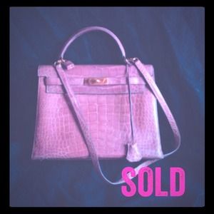 Real Alligator Kelly Handbag 32cm 🍀