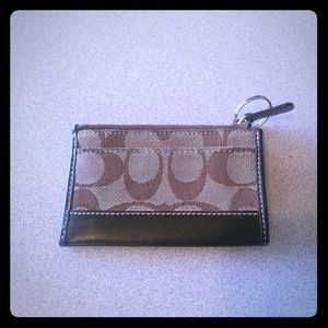Coach Jacquard Signature ID Holder