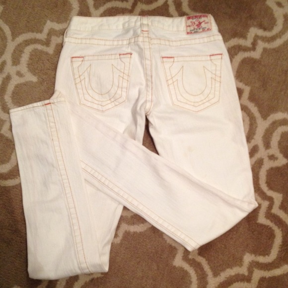 TRUE RELIGION Skinny Jeans in White