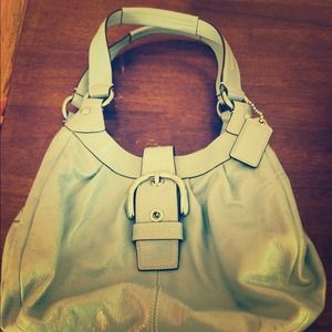 Coach baby blue patent leather SoHo Purse