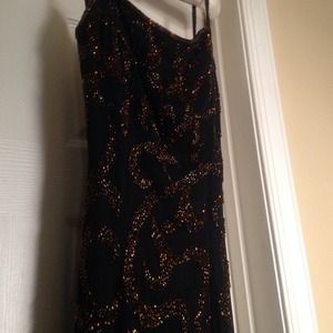 Black and grown gown