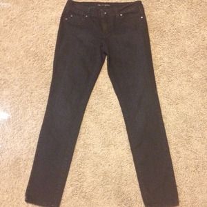 Dark wash skinny jeans