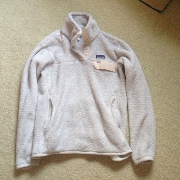 Patagonia White Re-tool Snap T