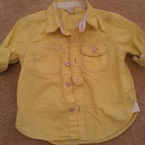 Toddlers Yellow linen shirt (2 in stock)