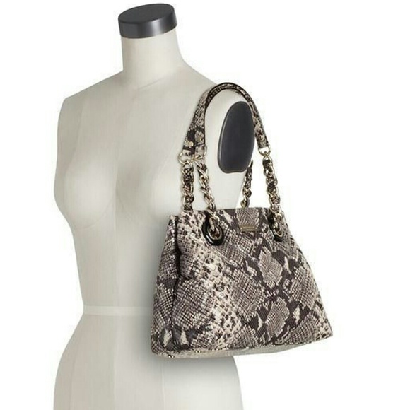 Kate Spade Gold Coast Maryanne Python Shopper Tote - Picture 1 of 4