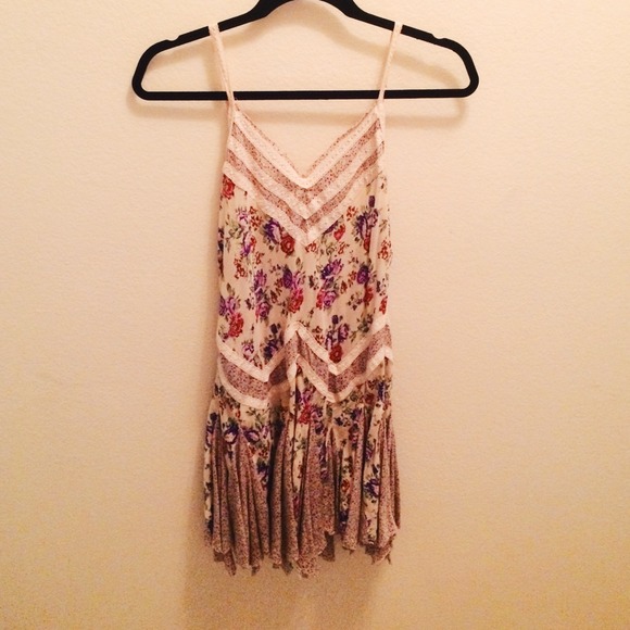HOLD** FREE PEOPLE FLORAL SLIP DRESS