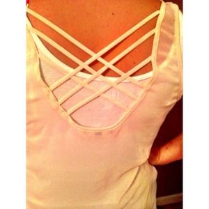 Fun cream colored tank!