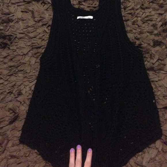 Black knit sweater