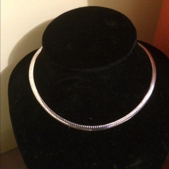 Omega inspired white gold tone chain