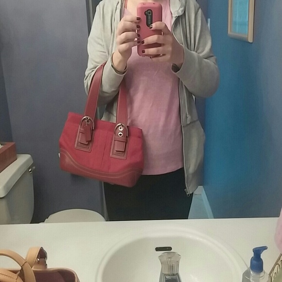 Red Coach Purse - Picture 2 of 4