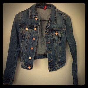 H&M Distressed Denim Jacket