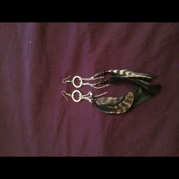 Feather earrings