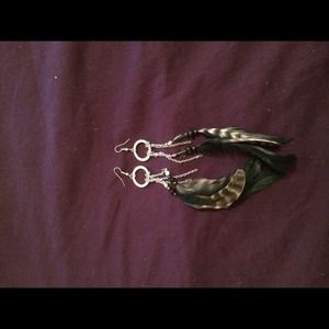 Feather earrings