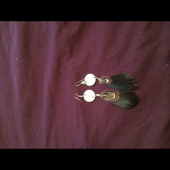 Feather earrings
