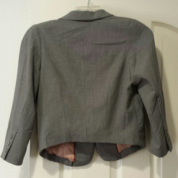 Sold in bundle. Gray 3/4 blazer - Picture 2 of 3