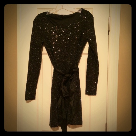 Black cocktail dress