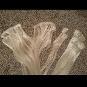 blonde SYNTHETIC extensions!!