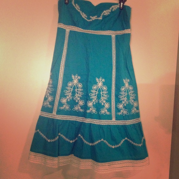 Strapless sundress
