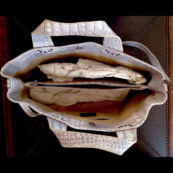 Italian GENUINE LEATHER tote/crossbody alligator - Picture 3 of 4