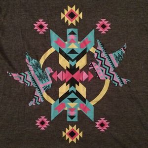 SOLD IN BUNDLE NWT Graphic Tribal print  tank top