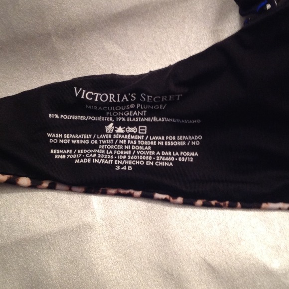 Sold in bundle Victoria Secret cheetah Bra 34b - Picture 4 of 4