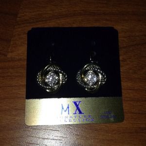 Two Tone Earrings NWOT