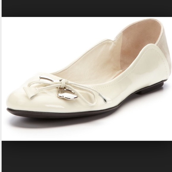 Sold 7x HP🎉 Bally Patent Leather Bunny Flats 38.5 - Picture 2 of 4