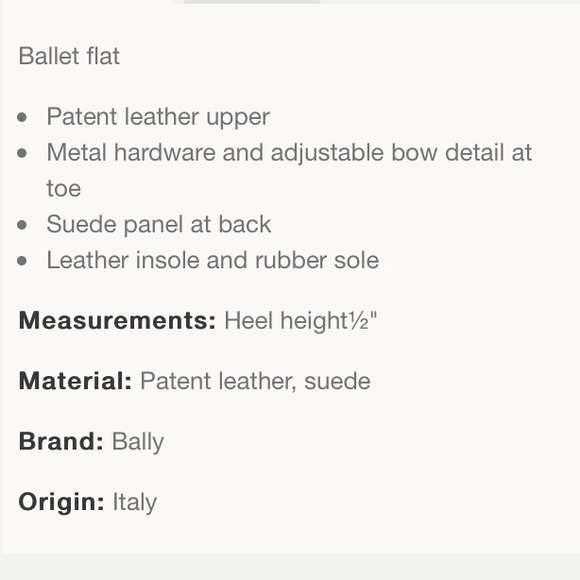 Sold 7x HP🎉 Bally Patent Leather Bunny Flats 38.5 - Picture 4 of 4