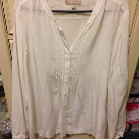 White silk blouse NWOT
