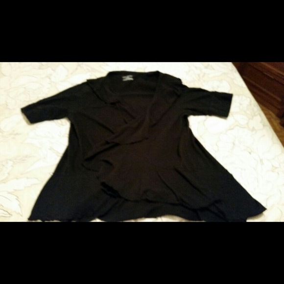 Lane Bryant ruffle open front cardigan size 14/16
