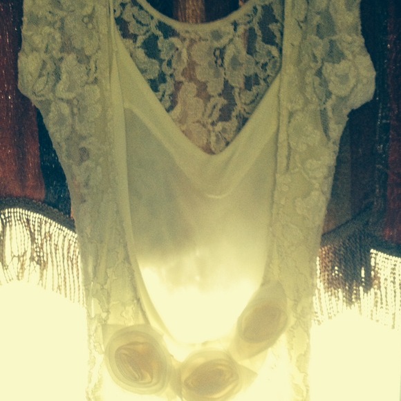 Gorgeous Summer beach wedding dress small vintage - Picture 3 of 4